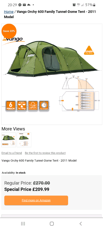 vango orchy 600